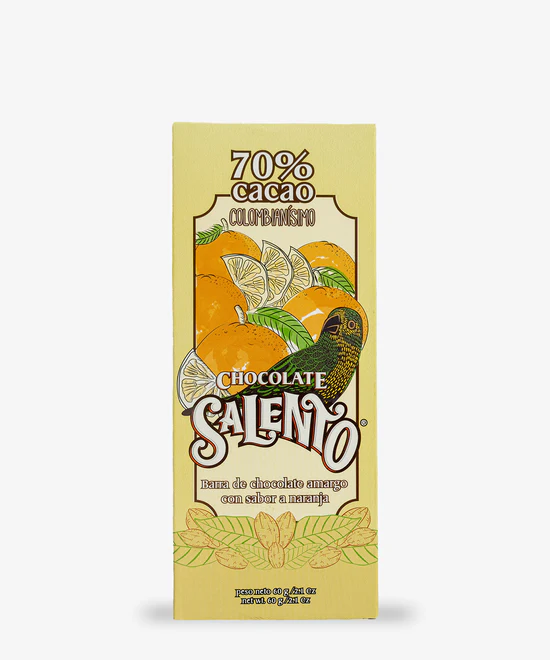 Chocolate Salento al 70% con naranja
